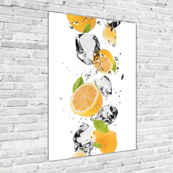 Staand foto plexiglas Citroenen en water