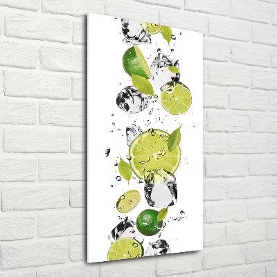 Staand foto in plexiglas Kalk en water