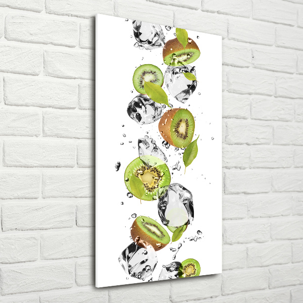 Staand plexiglas foto Kiwi en water