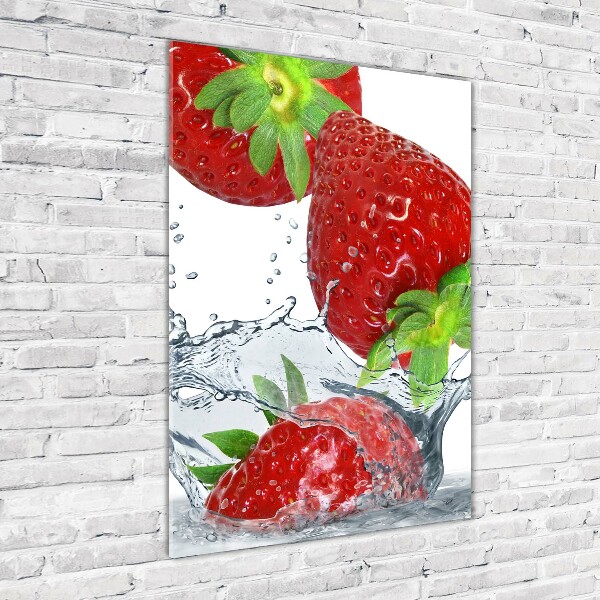 Staand foto in plexiglas Aardbeien