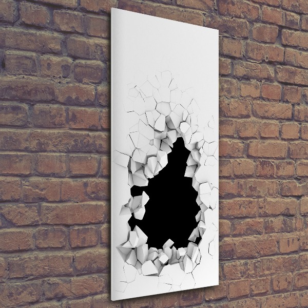 Staand foto plexiglas Gat in de muur