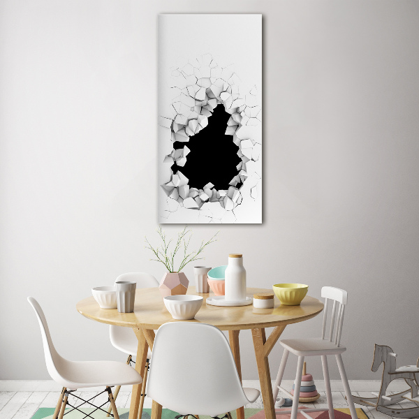 Staand foto plexiglas Gat in de muur