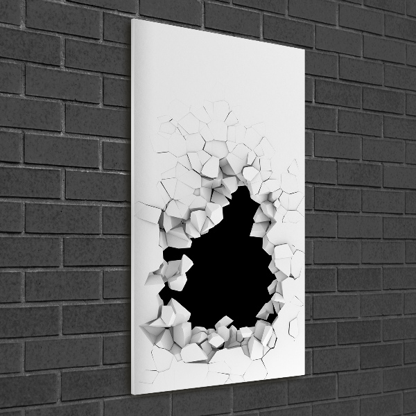 Staand foto plexiglas Gat in de muur