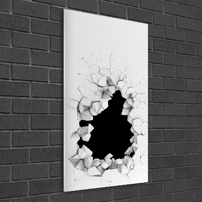 Staand foto plexiglas Gat in de muur