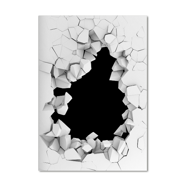 Staand foto plexiglas Gat in de muur