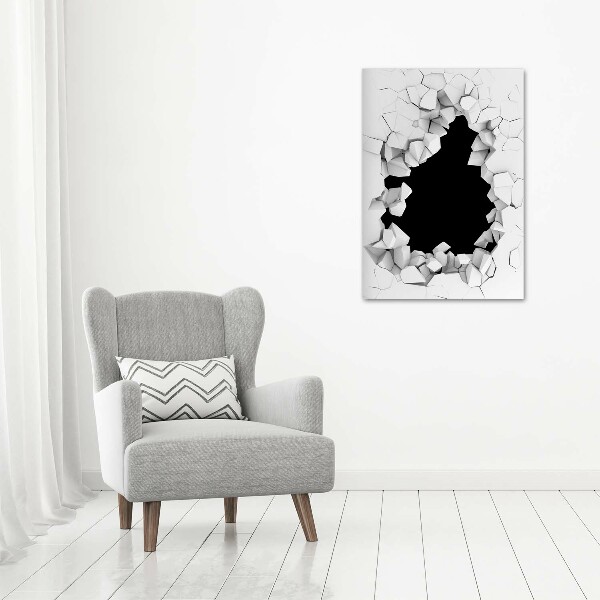 Staand foto plexiglas Gat in de muur