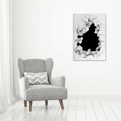 Staand foto plexiglas Gat in de muur