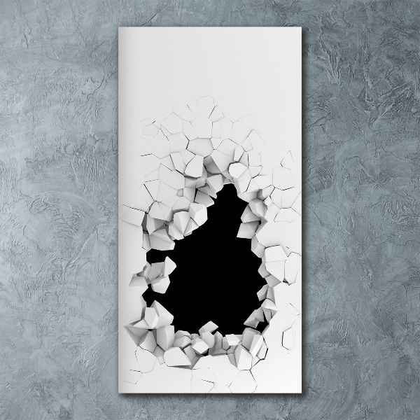 Staand foto plexiglas Gat in de muur