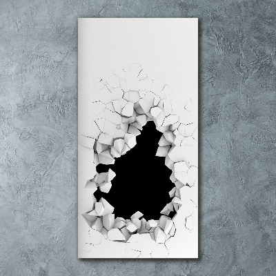 Staand foto plexiglas Gat in de muur