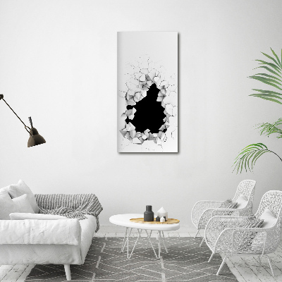 Staand foto plexiglas Gat in de muur