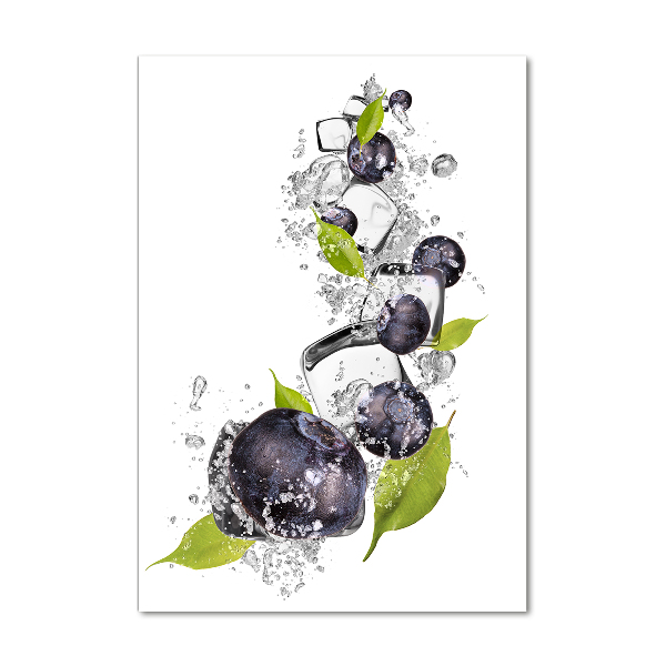 Staand foto op plexiglas Bessen en ijs