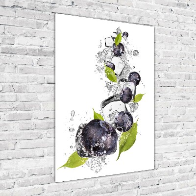 Staand foto op plexiglas Bessen en ijs