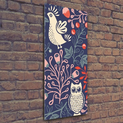 Staand plexiglas foto Haan hen uil