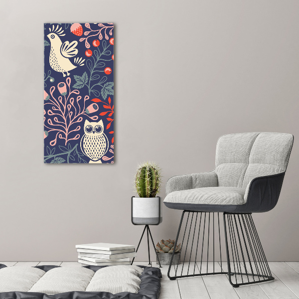 Staand plexiglas foto Haan hen uil