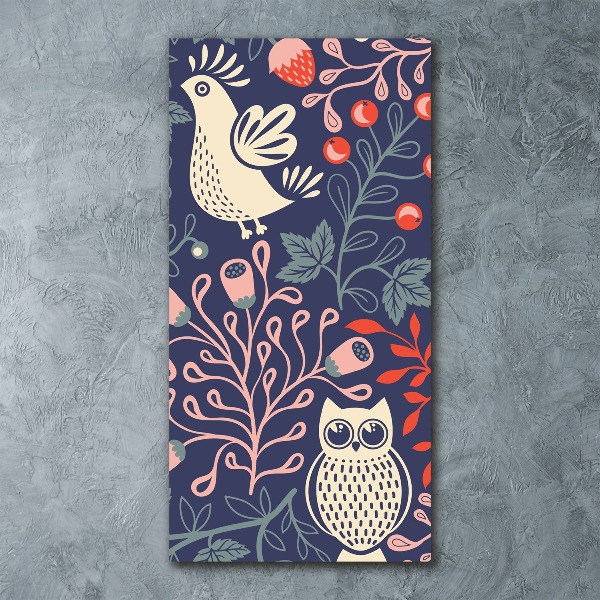 Staand plexiglas foto Haan hen uil