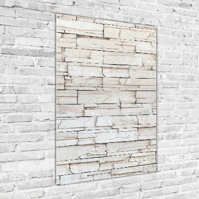 Staand foto plexiglas Stenen muur