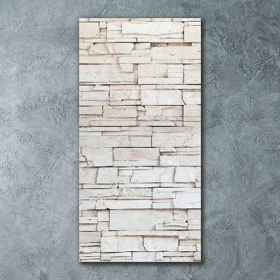 Staand foto plexiglas Stenen muur