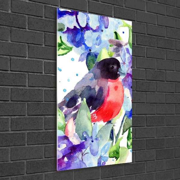 Staand foto plexiglas Vogels en bloemen