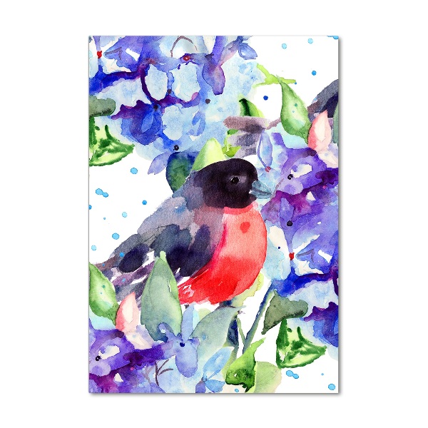 Staand foto plexiglas Vogels en bloemen