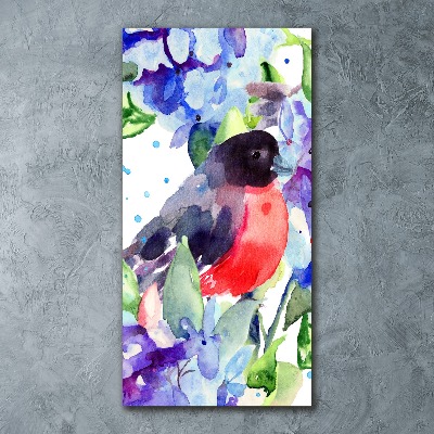 Staand foto plexiglas Vogels en bloemen