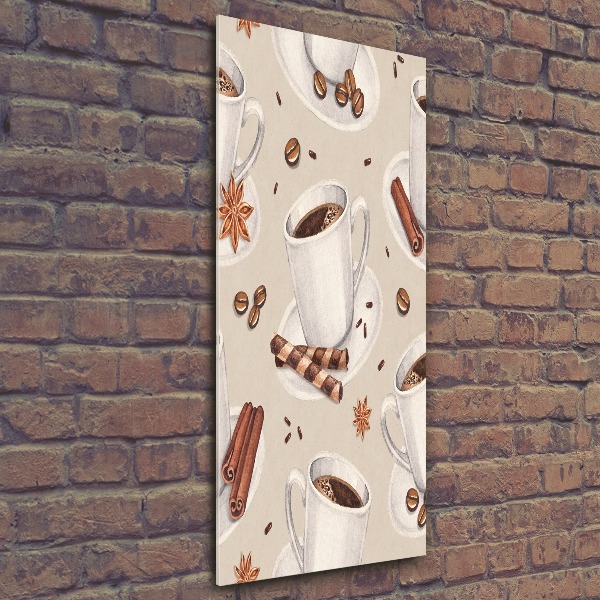 Staand foto op plexiglas Een kopje koffie