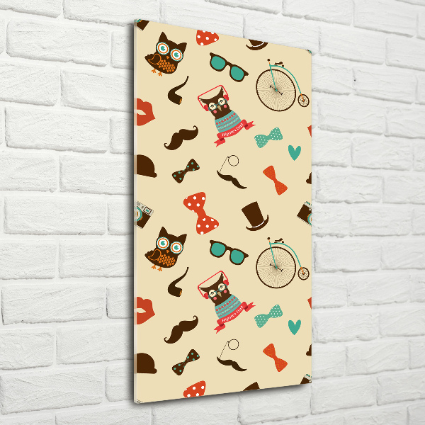 Staand foto plexiglas Uilen fietsbril