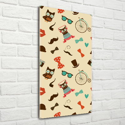 Staand foto plexiglas Uilen fietsbril