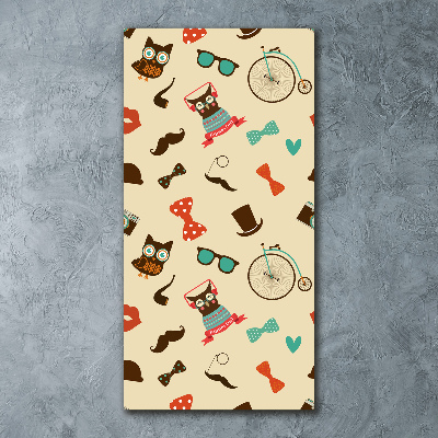 Staand foto plexiglas Uilen fietsbril