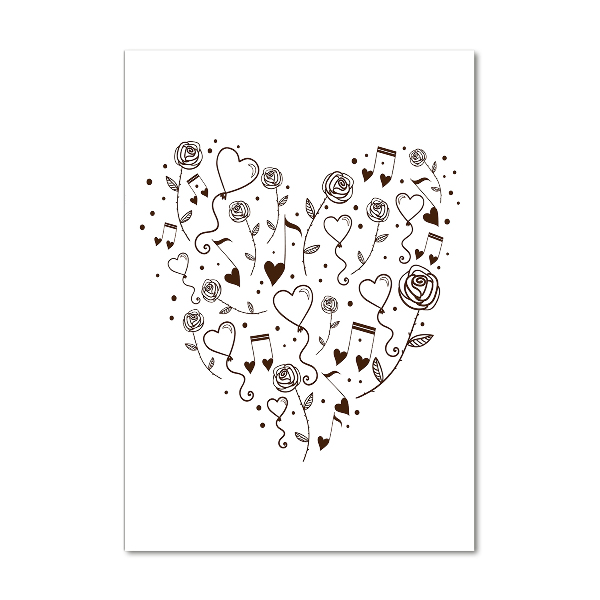 Staand foto op plexiglas Hart