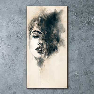 Staand foto op plexiglas Abstracte vrouw