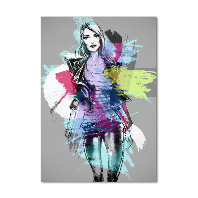 Staand plexiglas foto Abstracte vrouw