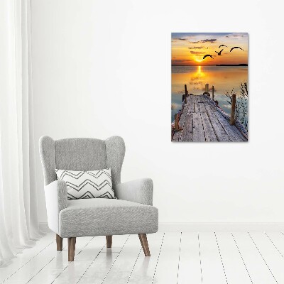 Staand foto plexiglas Houten steiger