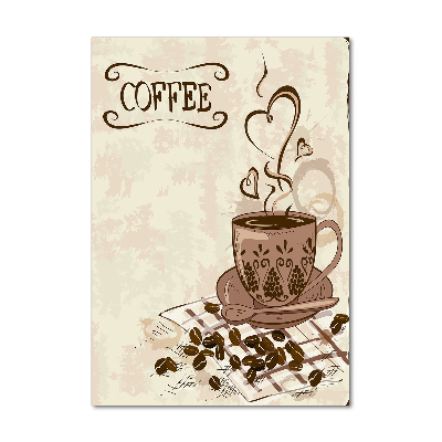 Staand foto op plexiglas Aromatische koffie