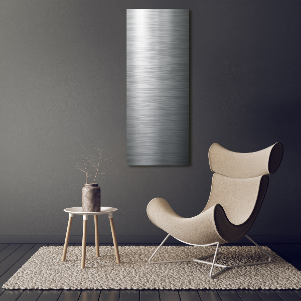 Staand foto in plexiglas Metalen achtergrond