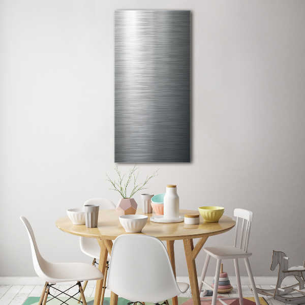 Staand foto in plexiglas Metalen achtergrond