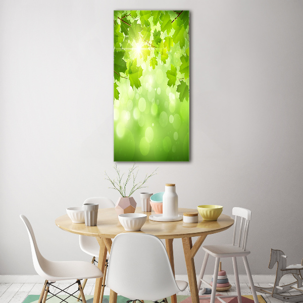 Staand foto plexiglas Groene bladeren