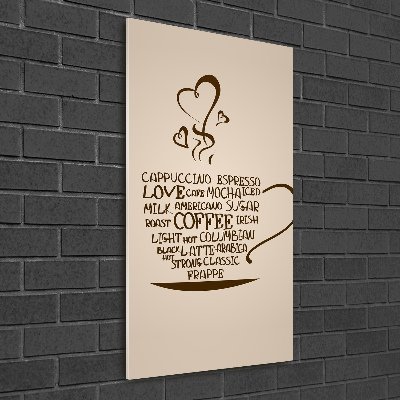 Staand plexiglas foto Een kopje koffie