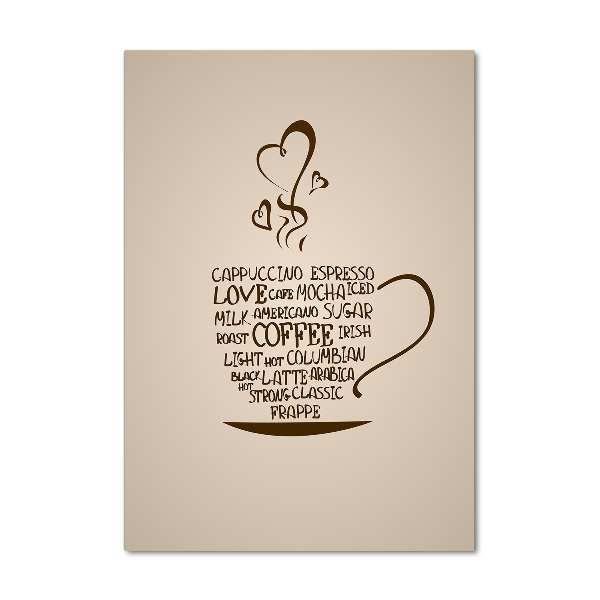 Staand plexiglas foto Een kopje koffie