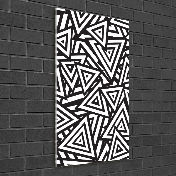 Staand foto in plexiglas Achtergrond met driehoeken