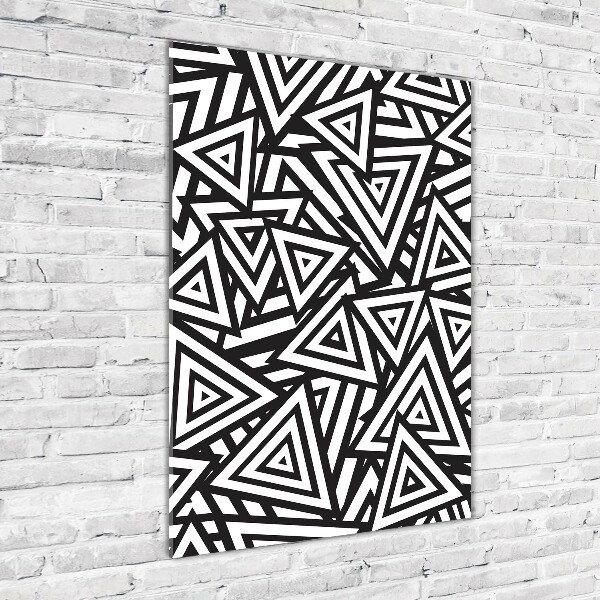 Staand foto in plexiglas Achtergrond met driehoeken