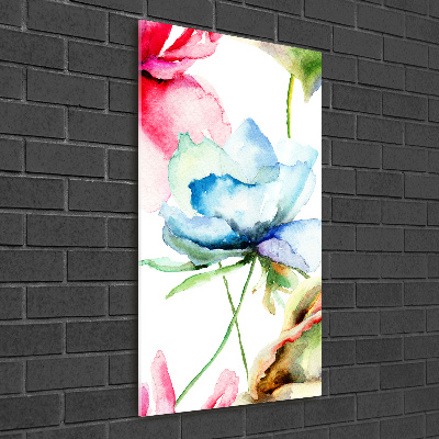 Staand foto plexiglas Klaprozen