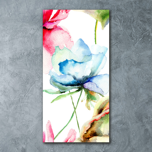 Staand foto plexiglas Klaprozen