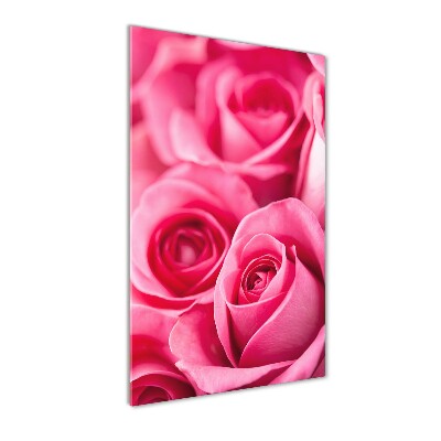 Staand foto plexiglas Roze rozen