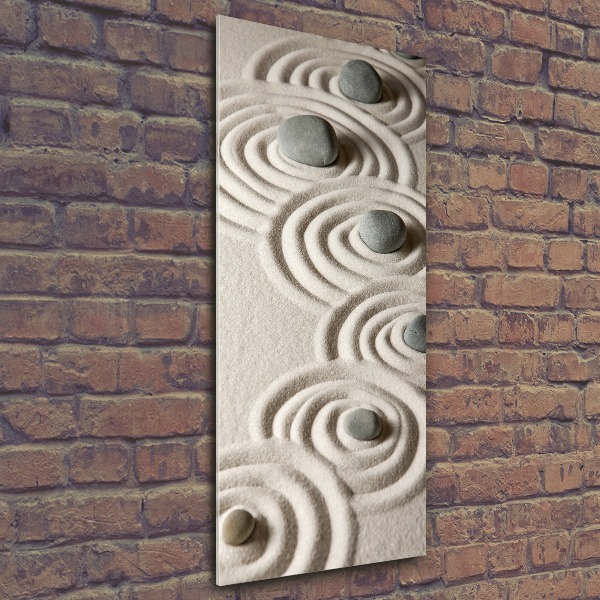 Staand plexiglas foto Stenen in het zand