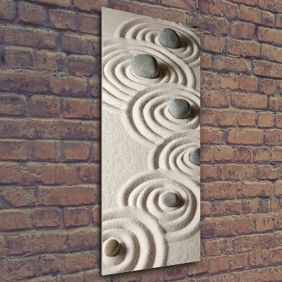 Staand plexiglas foto Stenen in het zand