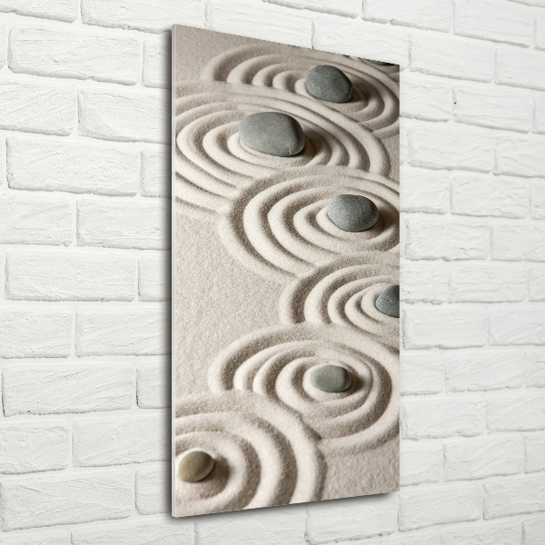 Staand plexiglas foto Stenen in het zand