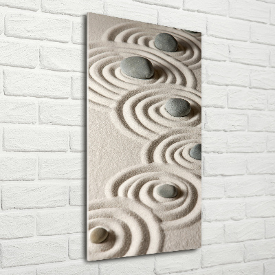 Staand plexiglas foto Stenen in het zand