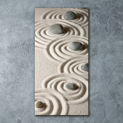 Staand plexiglas foto Stenen in het zand