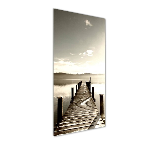 Staand foto op plexiglas Houten steiger