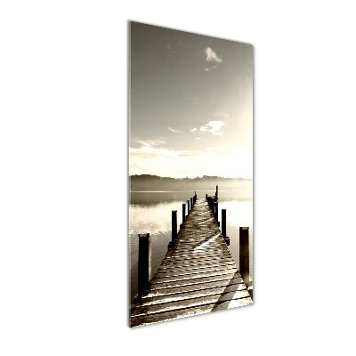 Staand foto op plexiglas Houten steiger